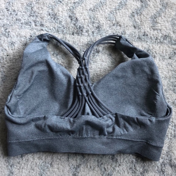Strappy Racer Sport Bra - Picture 2 of 3